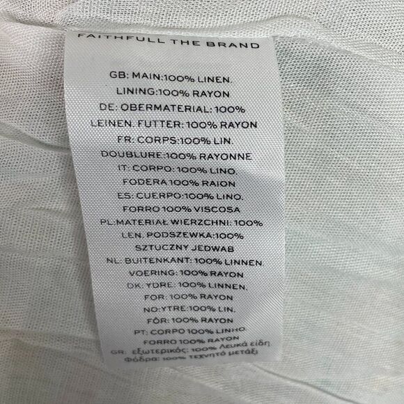 Faithfull the Brand Revolve Terina Linen Midi Dress Sabinosa Floral Print XS - Picture 8 of 8